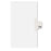 Avery Consumer Products Numeric Divider, "105", Side Tab, 11"x8-1/2", 25/PK, White