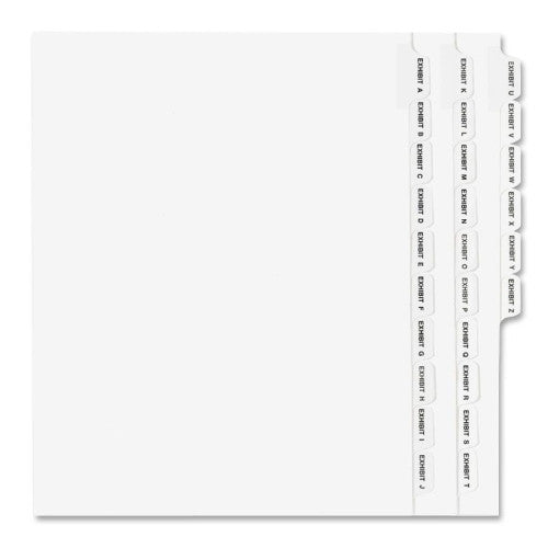 Avery Consumer Products Legal Dividers, Alphabetical A-Z, Side Tabs, 11"x8-1/2"