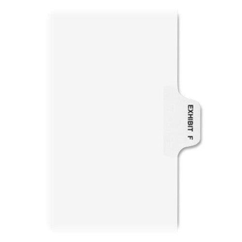 Avery Consumer Products Alphabetical Divider, "F", Side Tab, 8-1/2"x11", WE