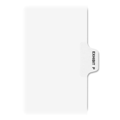 Avery Consumer Products Alphabetical Divider, "P", Side Tab, 8-1/2"x11", WE