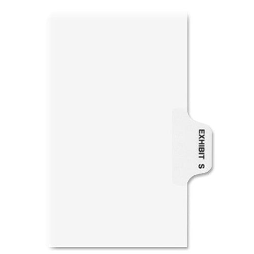 Avery Consumer Products Alphabetical Divider, "S", Side Tab, 8-1/2"x11", WE