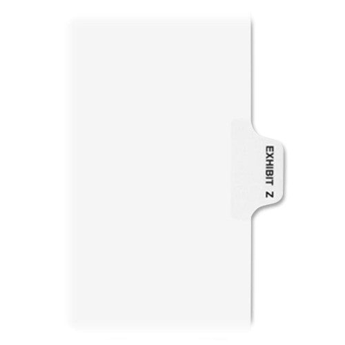 Avery Consumer Products Alphabetical Divider, "Z", Side Tab, 8-1/2"x11", WE