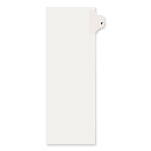 Avery Consumer Products Legal Divider W/Letter "F", Side Tab, 11"x8-1/2", 25/PK