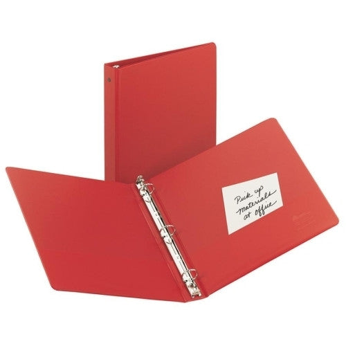 Avery Consumer Products Economy Ring Binder, 1" Capacity, 11"x8-1/2", Red