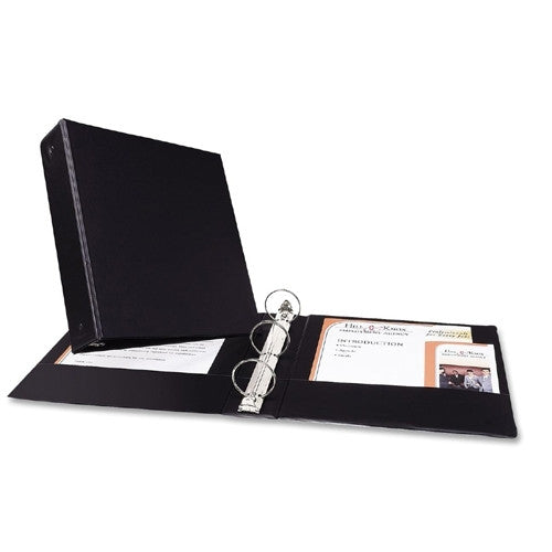 Avery Consumer Products Economy Ring Binder, 2" Capacity, 11"x8-1/2", Black