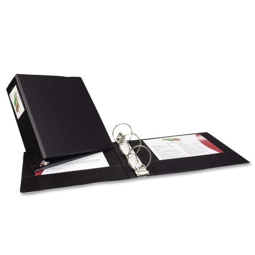 Avery Consumer Products Economy Ring Binder W/Labelholder, 3" Capacity, Black