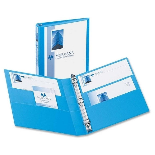 Avery Consumer Products 3-Ring View Binder, 1" Capacity, 11"x8-1/2", Light Blue