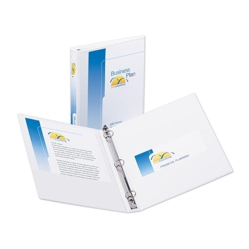 Avery Consumer Products Economy View Binder, 8-1/2"x11", 1" Cap, White