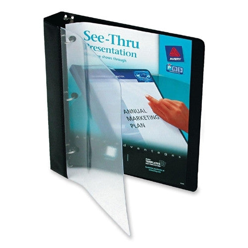 Avery Consumer Products 3 Ring View Binder, 1" Capacity, 11"x8-1/2", Black