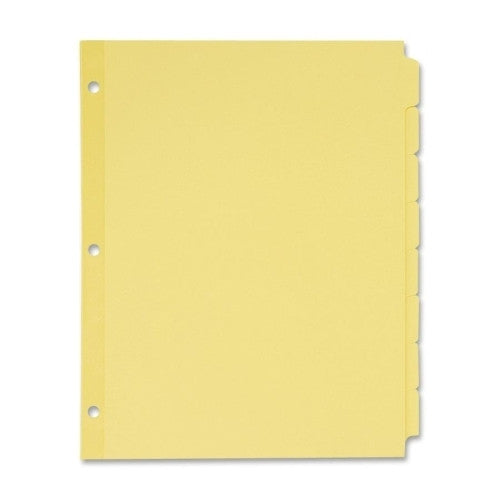 Avery Consumer Products Non-Laminated Tab Dividers, 8-Tab, 11"x8-1/2", Buff