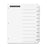 Avery Consumer Products Index Divider W/Table of Contents, 1 set of 10, White/BK