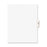 Avery Consumer Products Index Divider, "Index", Side Tab, 8-1/2"x11", 25/PK, White