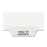 Avery Consumer Products Divider, "Table of Contents", 8-1/2"x11", 25/PK, White