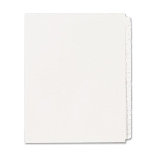 Avery Consumer Products Blank Tabs, Side Tab, 11"x8-1/2", White