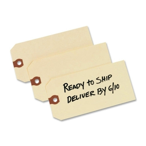 Avery Consumer Products Shipping Tags,No 6, Plain, 5-1/4"x2-5/8", 1000/BX, Manila