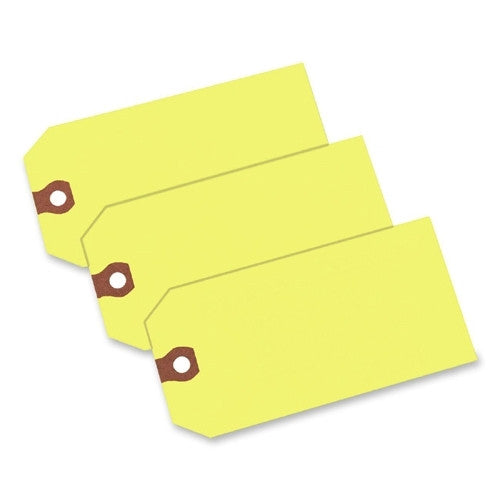 Avery Consumer Products Shipping Tag, No 5, Plain, 4-3/4"x2-3/8", 1000/BX, Yellow