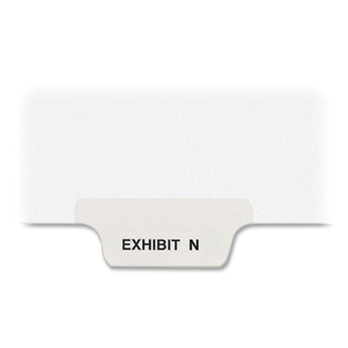 Avery Consumer Products Divider, "Exhibit N", Bottom Tab, 8-1/2"x11", 25/PK, White