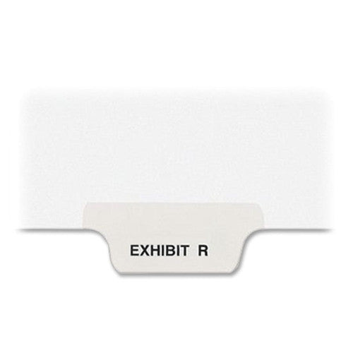 Avery Consumer Products Divider, "Exhibit R", Bottom Tab, 8-1/2"x11", 25/PK, White