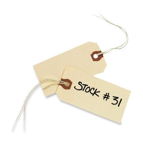 Avery Consumer Products Shipping Tags, No 3 Strung, 3-3/4"x1-7/8", 1000/BX, Manila