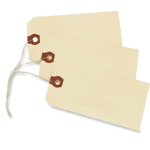 Avery Consumer Products Shipping Tags, No 5 Strung, 4-3/4"x2-3/8", 1000/BX, Manila