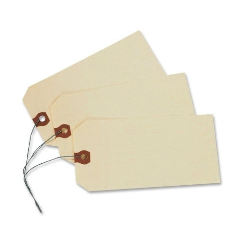 Avery Consumer Products Shipping Tags W/Wire, No 1, 2-3/4"x1-3/8", 1000/BX, Manila