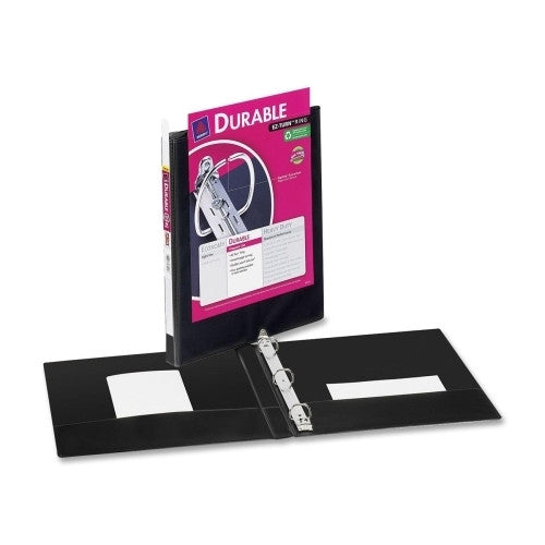 Avery Consumer Products Durable View Binder, 1/2" Cap, 11"x8-1/2", Black