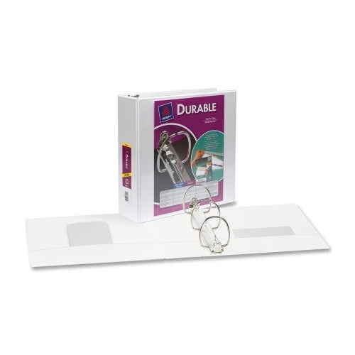 Avery Consumer Products Durable View Binder, 3" Cap, 11"x8-1/2", White