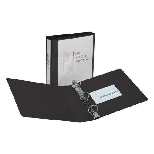 Avery Consumer Products Showcase View Binder, 1/2" Capacity, 11"x8-1/2", Black