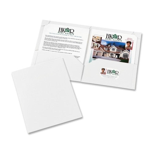 Avery Consumer Products 2-Pocket Folder, Ltr, 20 Sht Cap., 10/PK, White