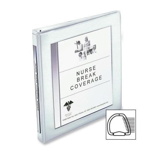 Avery Consumer Products D-Ring Frame View Binder,1/2" Capacity,11"x8-1/2",White