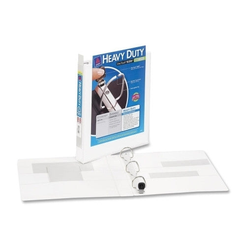 Avery Consumer Products EZD View Binder, Heavyduty, 1" Cap, White