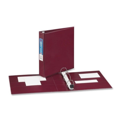 Avery Consumer Products 3-Ring EZD Binder, 1-1/2"Capacity, 8-1/2"x11", Maroon