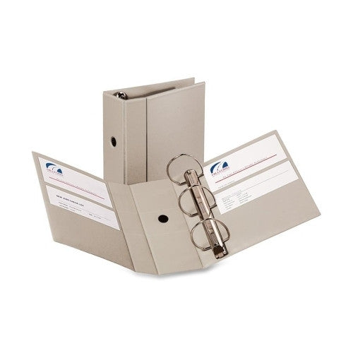 Avery Consumer Products Heavy-Duty EZD Binder,W/Label Holder, 5"Cap, 11"x8-1/2", GY