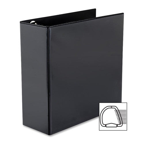 Avery Consumer Products EZD Nonstick View Binder, 4" Capacity, 11"x8-1/2", Black