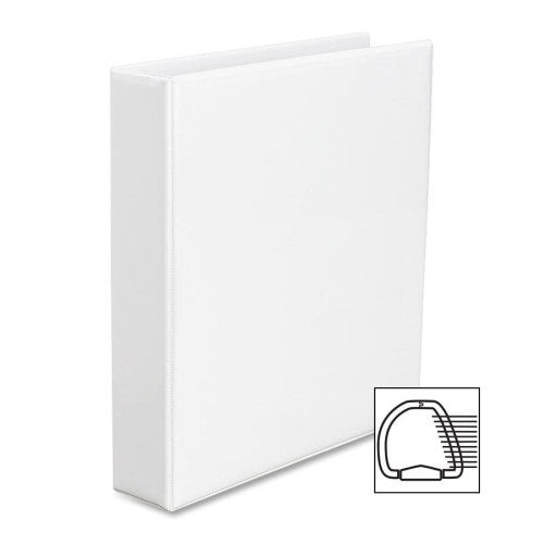 Avery Consumer Products EZD Nonstick View Binder,1-1/2" Capacity, 8-1/2"x11", White