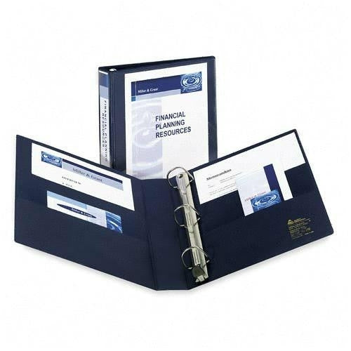 Avery Consumer Products EZD Nonstick View Binder, 2" Capacity, 8-1/2"x11", Navy