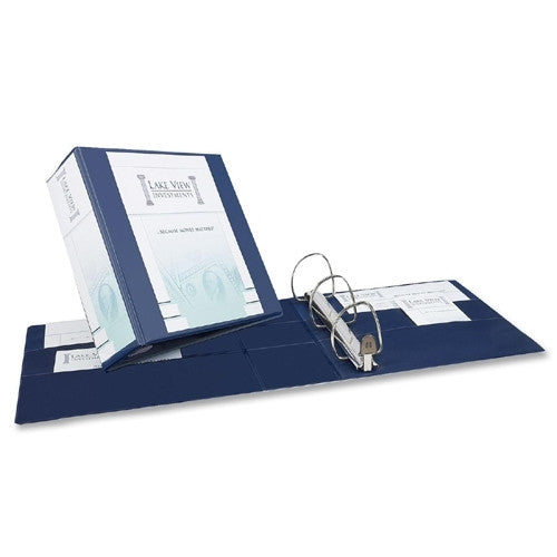 Avery Consumer Products EZD Nonstick View Binder, 4" Capacity, 8-1/2"x11", Navy