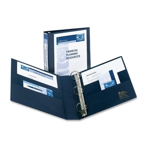 Avery Consumer Products EZD Nonstick View Binder, 1-1/2" Capacity, 8-1/2"x11", Navy