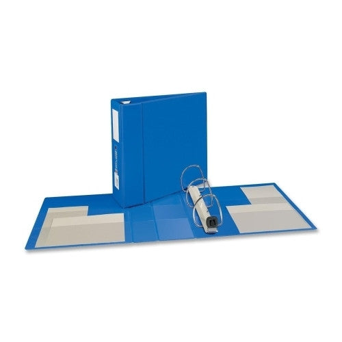 Avery Consumer Products 3-Ring EZD Binder W/Label Holder, 4"Cap, 8-1/2"x11", Blue