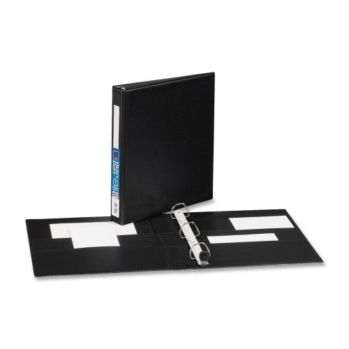 Avery Consumer Products 3-Ring EZD Binder W/Label Holder, 1"Cap, 8-1/2"x11", Black