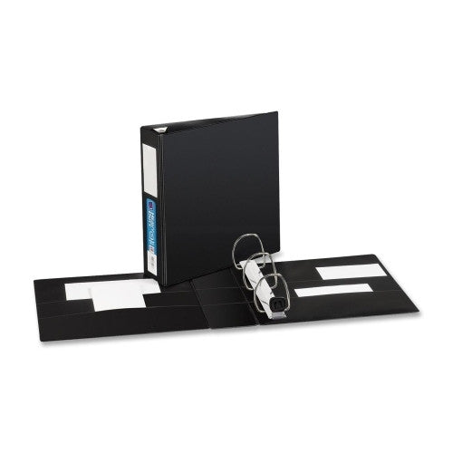 Avery Consumer Products 3-Ring EZD Binder W/Label Holder, 3"Cap, 8-1/2"x11", Black