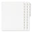 Avery Consumer Products Index Divider, Exhibit 1-25, Side Tab, 25/PK, White