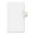 Avery Consumer Products Alphabetical Divider, "U", Side Tab, 8-1/2"x11", 25PK, White