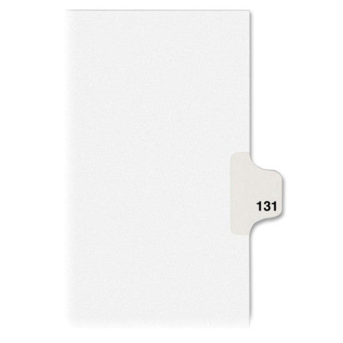 Avery Consumer Products Dividers, "131", Side Tab, 8-1/2"x11", 25/PK, White