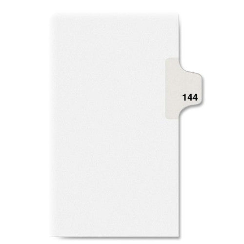 Avery Consumer Products Dividers, "144", Side Tab, 8-1/2"x11", 25/PK, White