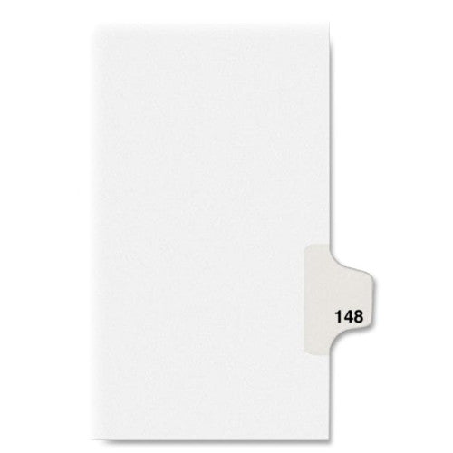 Avery Consumer Products Dividers, "148", Side Tab, 8-1/2"x11", 25/PK, White