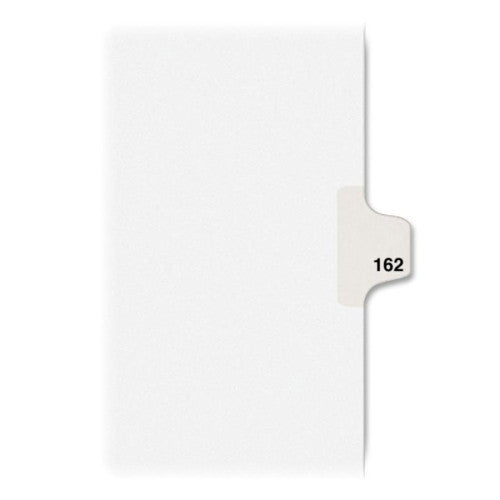 Avery Consumer Products Dividers, "162", Side Tab, 8-1/2"x11", 25/PK, White