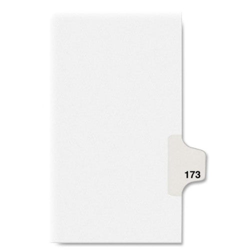 Avery Consumer Products Dividers, "173", Side Tab, 8-1/2"x11", 25/PK, White