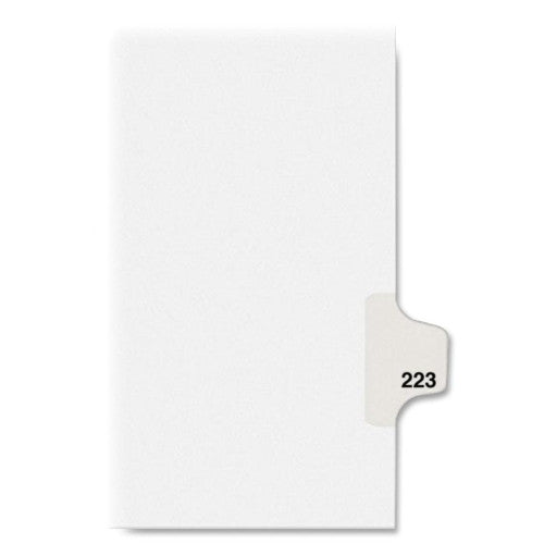 Avery Consumer Products Dividers, "223", Side Tab, 8-1/2"x11", 25/PK, White