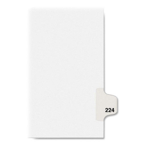 Avery Consumer Products Dividers, "224", Side Tab, 8-1/2"x11", 25/PK, White